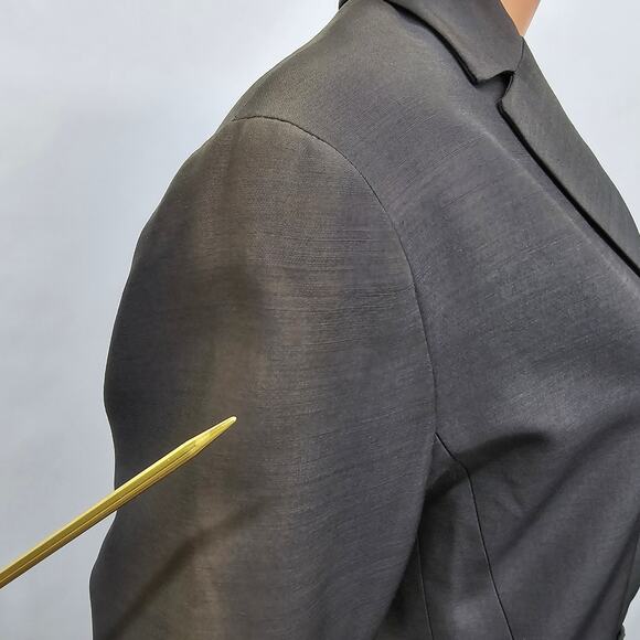 VALENTINO Miss V Blazer Jacket Bead Embellishment 14 / L Made in Italy Vintage - Picture 14 of 14